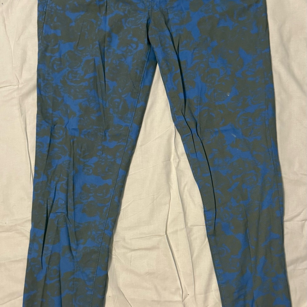 Wit & Wisdom Blue and Gray Camouflage Pants